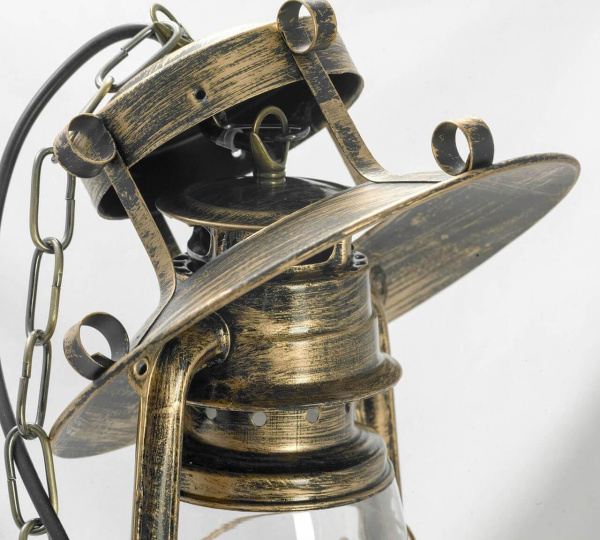 Купить Lussole LOFT Металл Бронзовый /  Стекло Подвес E27 60W LSP-9518