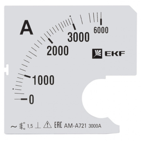 EKF PROxima Шкала сменная для A721 3000/5А-1,5 s-a721-3000