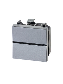 ABB NIE Zenit Серебро Переключатель 1-клавишный 2 мод 2CLA220200N1301