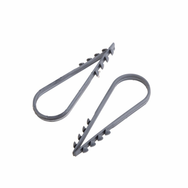 PROconnect Дюбель-хомут нейлоновый 19-25 мм, серый, упаковка 100 шт. 07-4503-3