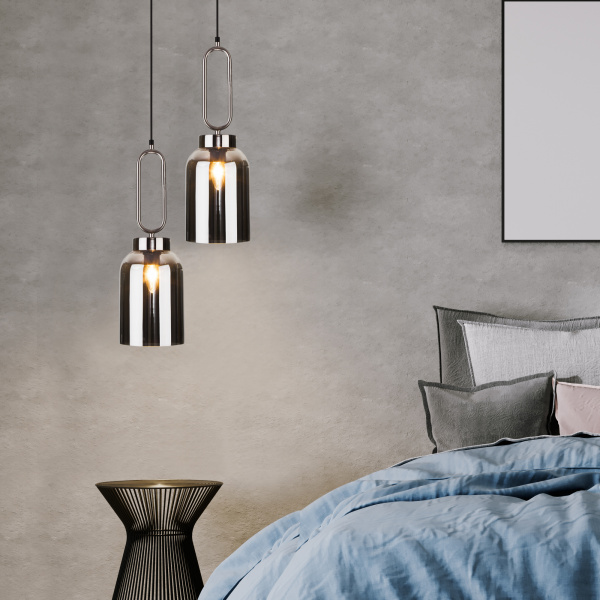 Купить Eurosvet Подвесной светильник со стеклянным плафоном 50229/1 дымчатый a057462