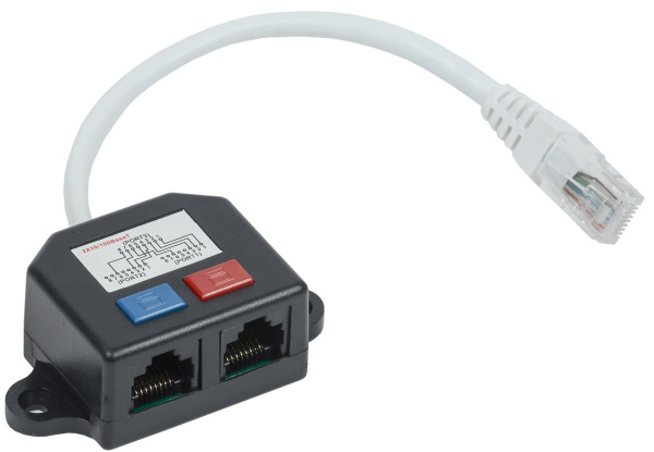 IEK ITK Разветвитель (Y-адаптер) кат. 5Е 2xRJ45-1хRJ45 CS7-1C5EU-Y2-1