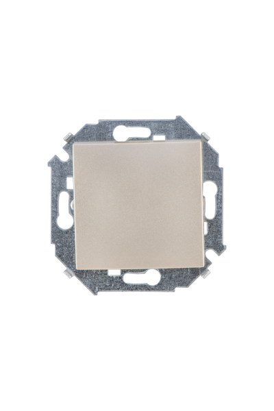 Купить Simon 15 Шампань Переключатель 1-клавишный, 16А, 250В, винт.зажим 1591201-034