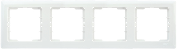 IEK РГ-4-ББ Рамка 4 мест. гориз. BOLERO белый EMB40-K01