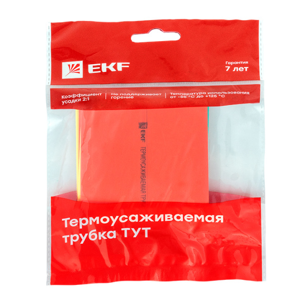 Купить EKF PROxima Термоусаживаемая трубка ТУТ нг 40/20 набор:7 цветов по 3шт. 100мм.