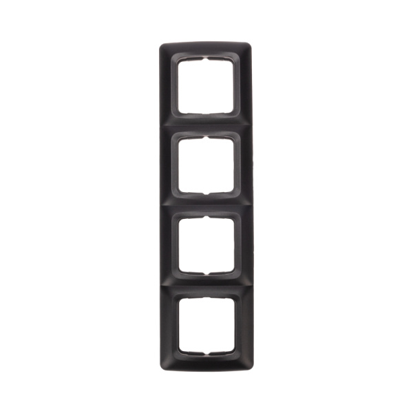 DEA Рамка 4-я горизонтальная Черный Металлик KRANZ KR-78-0348