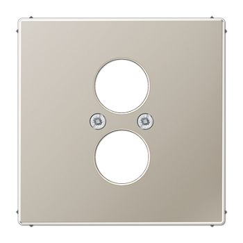 JUNG LS 990 Edelstahl Накладка для 2-ой аудиорозетки ES2962-2