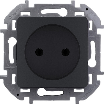 Legrand INSPIRIA Антрацит Розетка 2К - 16 А - 250 В 673713