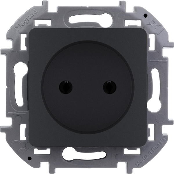Legrand INSPIRIA Антрацит Розетка 2К - 16 А - 250 В 673713