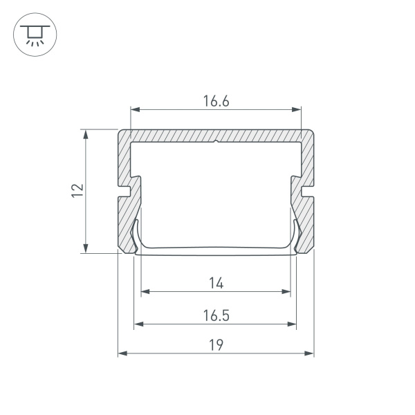 Купить Arlight Профиль SILER-2000 ANOD (Алюминий) 025490