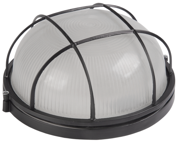 Купить IEK Светильник НПП1102 черный/круг с реш.100Вт IP54