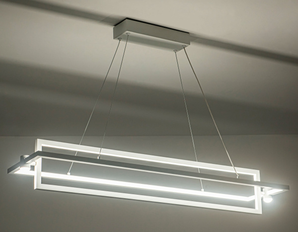 Купить Ambrella Светильник подвесной светодиодный FL5735/2+2 WH белый 45W 3000K/4200K/6400K 900*220*1300 (без ПДУ)