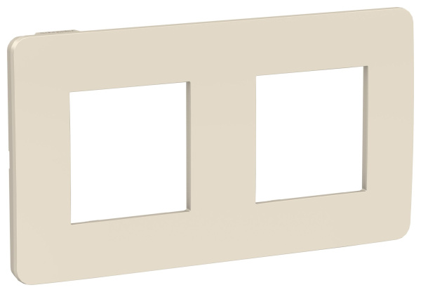 Купить SE Unica Studio Бежевая/Бежевая Рамка 2-ная NU280444