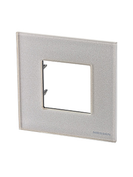 ABB NIE Zenit Стекло Жемчужное Рамка 1-я 2 мод 2CLA227100N3501