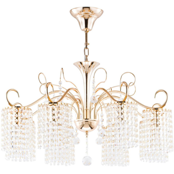 Купить Freya Crystal Leona Золото Люстра E14 40W FR1127-PL-08-G