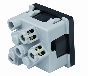 Simon Connect Алюминий Розетка 2к+з Schuko, 45х45мм K01-8