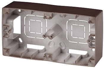 ЭРА 12-6102-13 Бронза Коробка наклад. монтажа 2 поста, 12