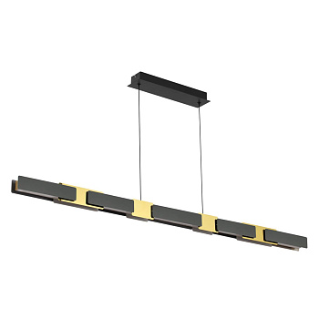 Odeon Light 4991/40L L-VISION ODL23 381 черный/золотой/металл/акрил Люстра LED 40W 3000K FIERRO