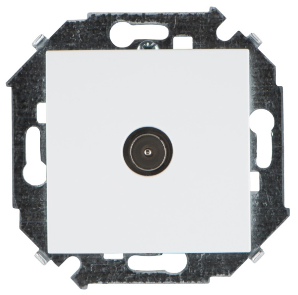 Simon 15 Белая Розетка TV одиночная, винт.зажим 1591475-030