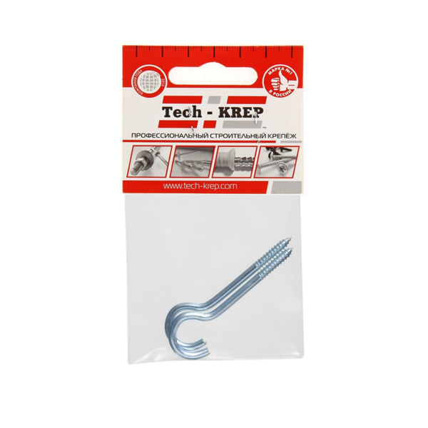 Tech-Krep Шуруп-полукольцо 5,0х85 (2 шт) - пакет 136363