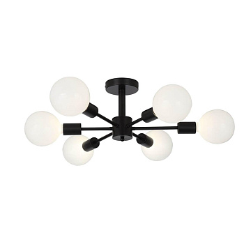 Evoluce SL419.402.06 Люстра потолочная Черный/Белый E27 6*60W