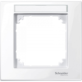 SE Merten SM M-Plan Бел Актив Рамка 1-ая с полем для надписи (MTN514125)