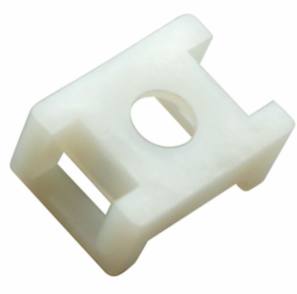 Площадка для крепления стяжки 22 х 16 мм 100 шт БЕЛАЯ Rexant 07-2102