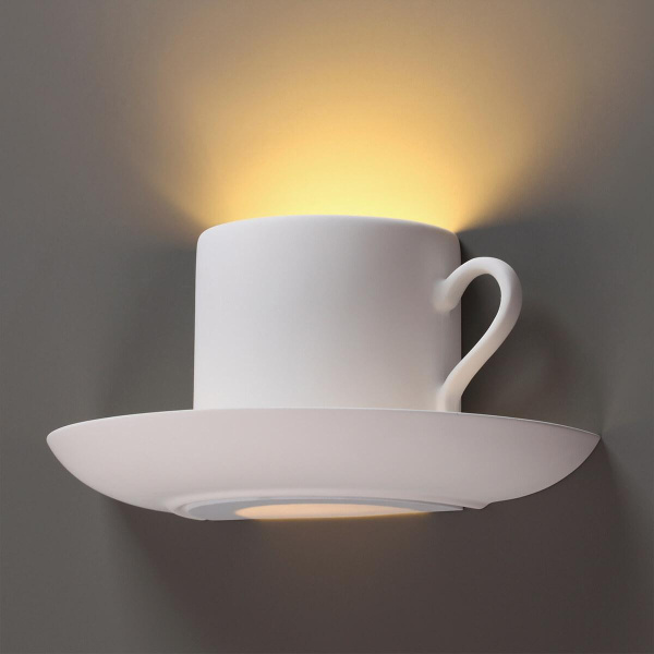 Купить Odeon Light 3548/1W ODL18 193 белый гипсовый Настенный светильник IP20 G9 1*40W 220V GIPS