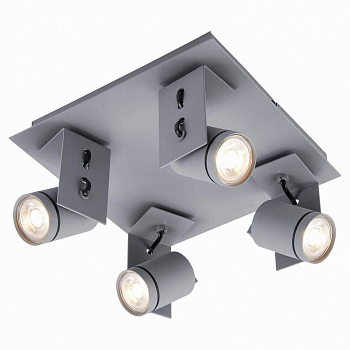 Lussole LOFT Металл Серый /  Металл Светильник настенно-потолочный GU10 50W LSP-8024 Lussole LOFT Металл Серый /  Металл Светильник настенно-потолочный GU10 50W LSP-8024