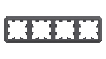 Systeme Electric AtlasDesign Antique Базальт Рамка 4-ая, универсальная