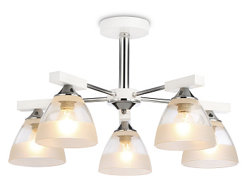 Ambrella Подвесная люстра TR9093/5 WH/CH белый/хром E27*3 max 40W D570*270
