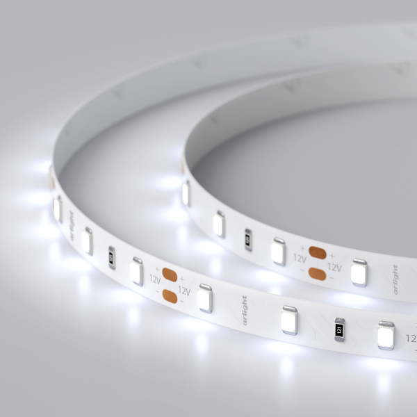 Купить Arlight Светодиодная лента RT 2-5000 12V Cool 10K (2835, 300 LED, BAT) (7.2 Вт/м, IP20) 023312