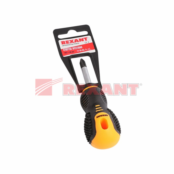 Купить Отвертка крестовая PH 2 X 40 мм , двухкомпонентная рукоятка Rexant 12-4730