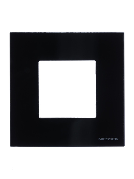 Купить ABB NIE Zenit Стекло черное Рамка 1-я 2 мод 2CLA227100N3101