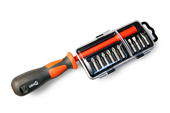 КВТ Диэлектрическая отвертка с набором бит НИО-5510