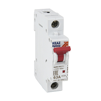 КЭАЗ OptiDin ВМ63Р Выключатель нагрузки 1P 40A   AC (BM63P-140-ОМ4-РЕГ)