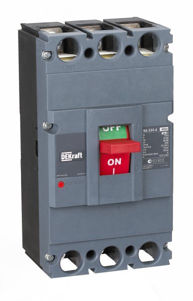 DEKraft Силовой Автоматический выключатель 3P 400А c Ir=320А-400А 70кА ВА-334
