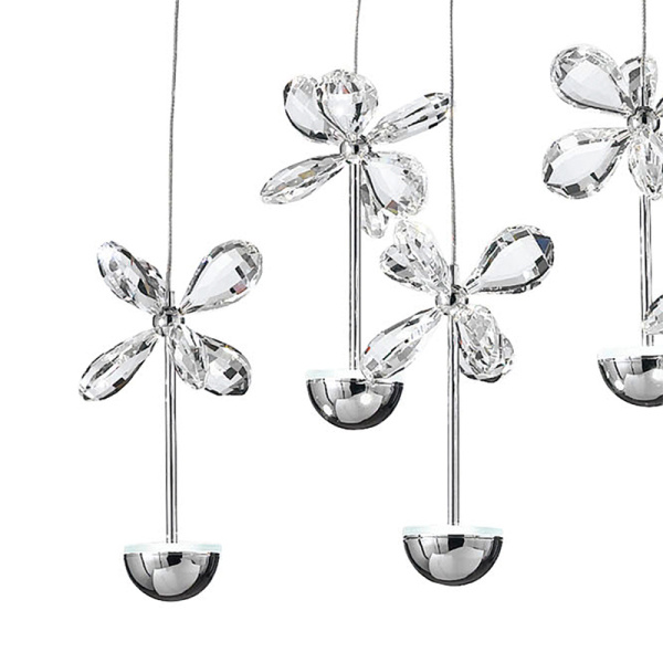Купить Eglo Подвес LED PIANOPOLI, 10х2,5W(LED), L870, H1100, хром/хрусталь 93663