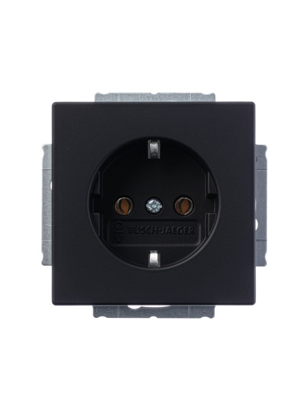 Купить ABB BJE Solo/Future Черный бархат Розетка с/з 2CKA002011A6211