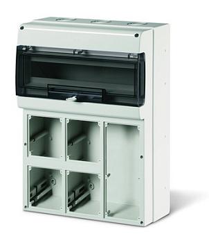 DKC Корпус на 24 модуля, 4 поста с основанием 136х125 мм и 1 пост с основанием 100х110 мм