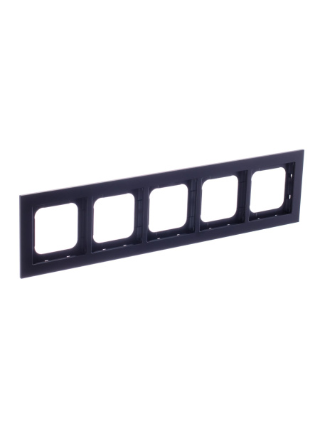 Купить ABB Axcent металл/матовый черный Рамка 5-постовая 2CKA001754A4712