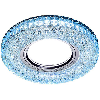 Ambrella Встраиваемый точечный светильник со светодиодной лентой S271 CL/CLD хром/прозрачный MR16+3W(LED COLD)