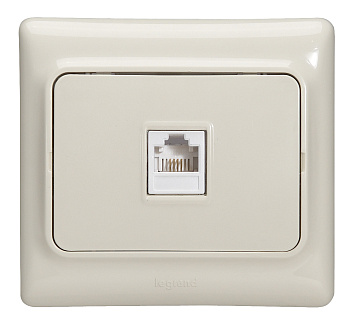 Legrand Kaptika Бежевый Розетка ТЛФ 1-я 782144