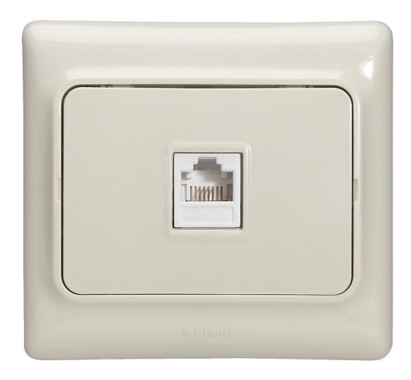 Legrand Kaptika Бежевый Розетка ТЛФ 1-я 782144