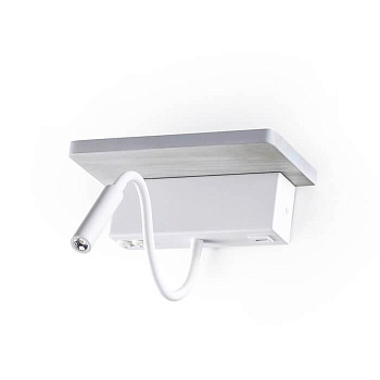 Odeon Light 3869/8WL ODL19 154 Настенный светильник LED 8W 560Лм 3000К WOODY дерево седой дуб с белым/дерево