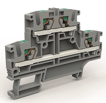 DKC Двухуровневая клемма 4 кв.мм синяя