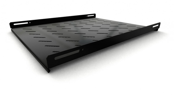 Hyperline TSH3L-650-RAL9004 Полка стационарная, глубина 650 мм, с боковым креплением, нагрузка до 20 кг, для шкафов серии TTB, TTBR, TTC2, 485х650мм ( 397122