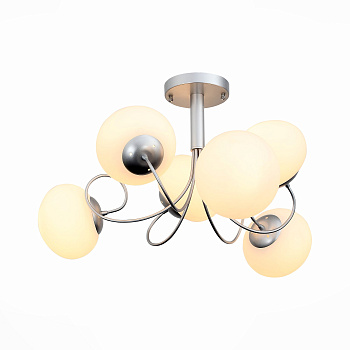 Evoluce SL717.502.06 Люстра потолочная Серебристый/Белый E27 6*40W