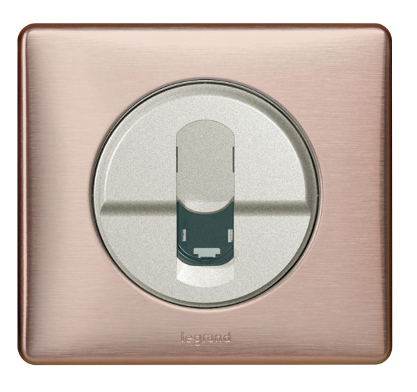 Купить Legrand Celiane Титан Накладка компьютерной 1-ой розетки 068551
