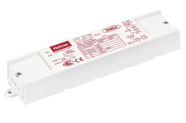 СТ Драйвер LED 20Вт-350мА-500мА-700мА-DALI (Helvar LL1x20-E-DA) 4002000010
